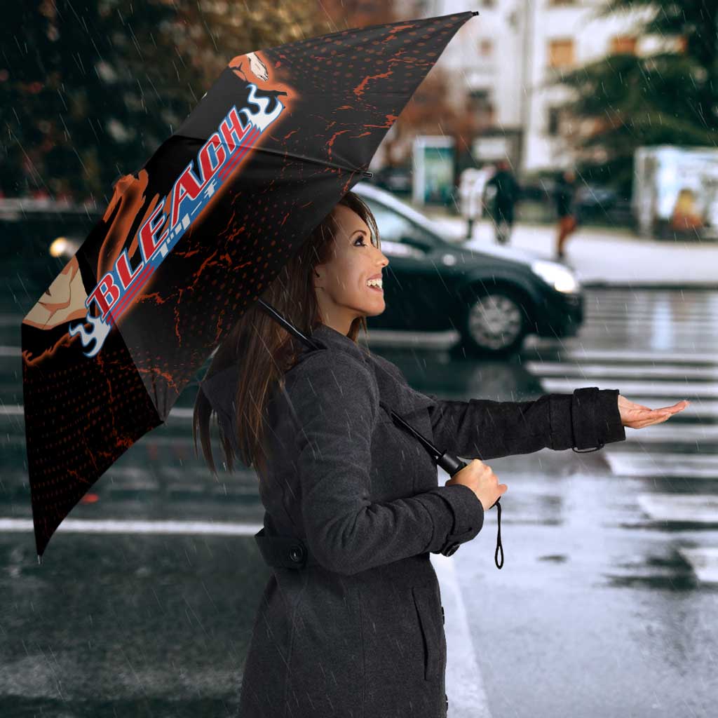 Ichigo Kurosaki Bleach Umbrella Fiery Anime Grunge Aesthetic