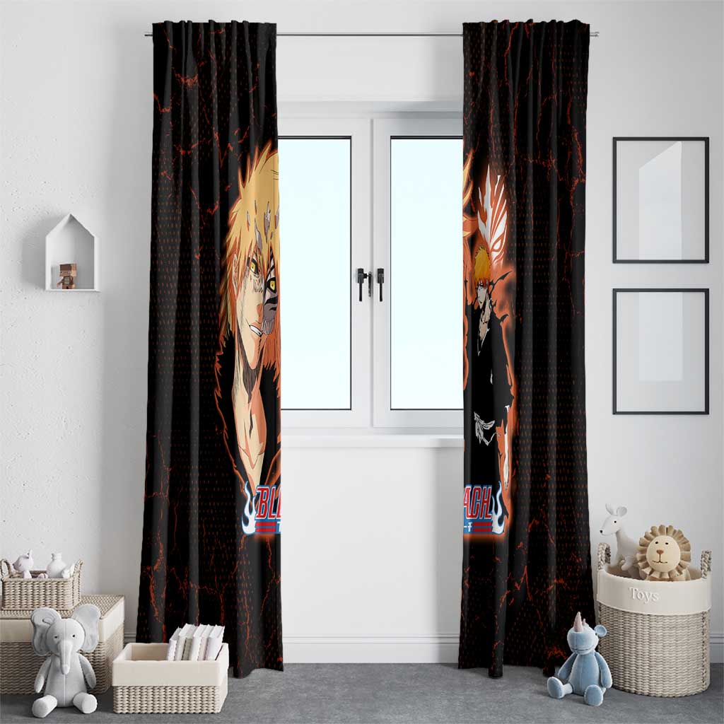 Ichigo Kurosaki Bleach Window Curtain Fiery Anime Grunge Aesthetic