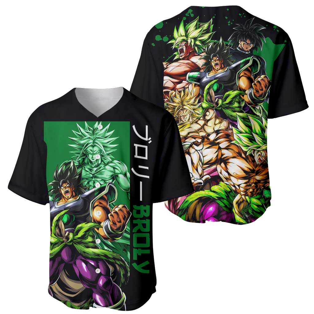 Broly - Dragon Ball Baseball Jersey Anime Style