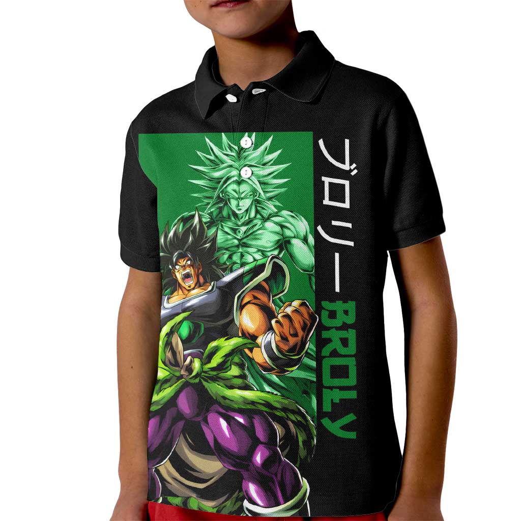 Broly - Dragon Ball Kid Polo Shirt Anime Style