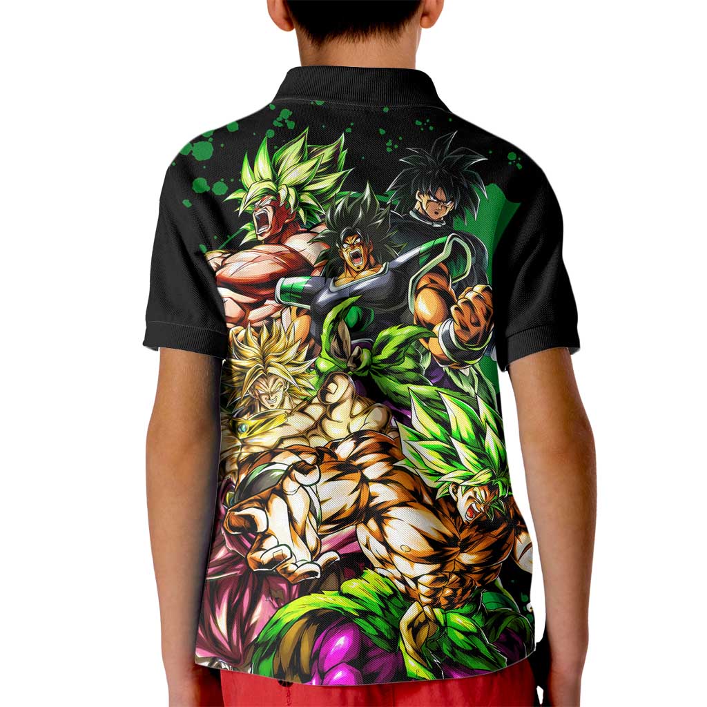 Broly - Dragon Ball Kid Polo Shirt Anime Style