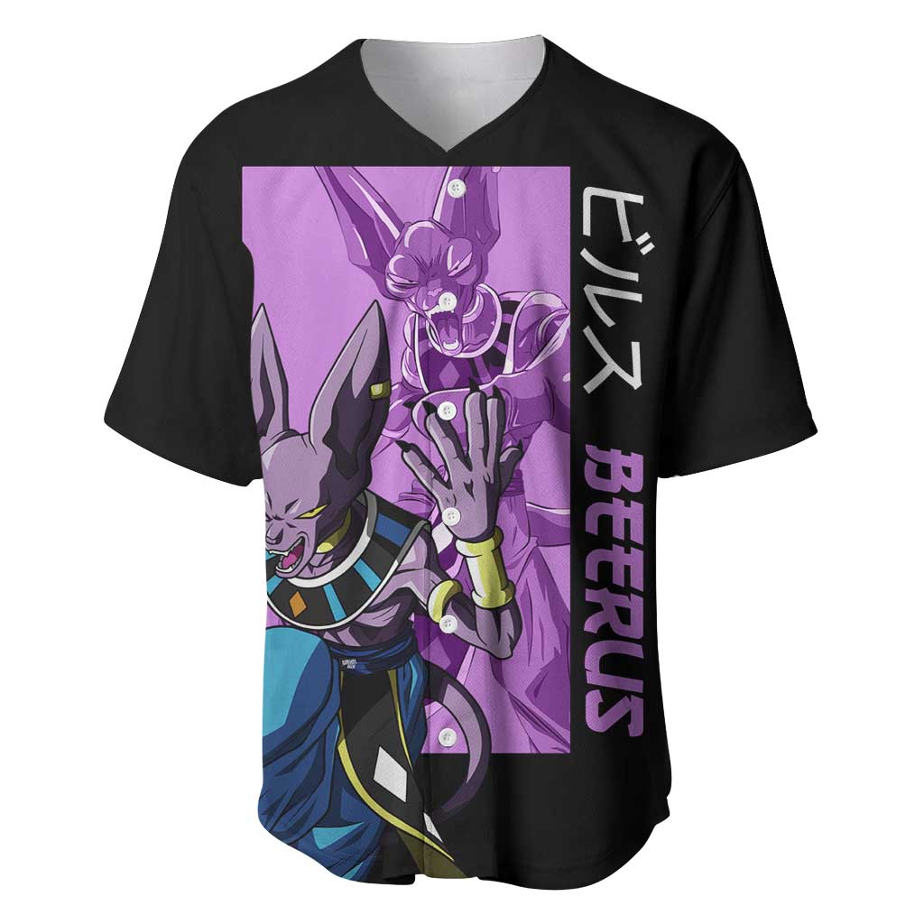 Beerus - Dragon Ball Baseball Jersey Anime Style