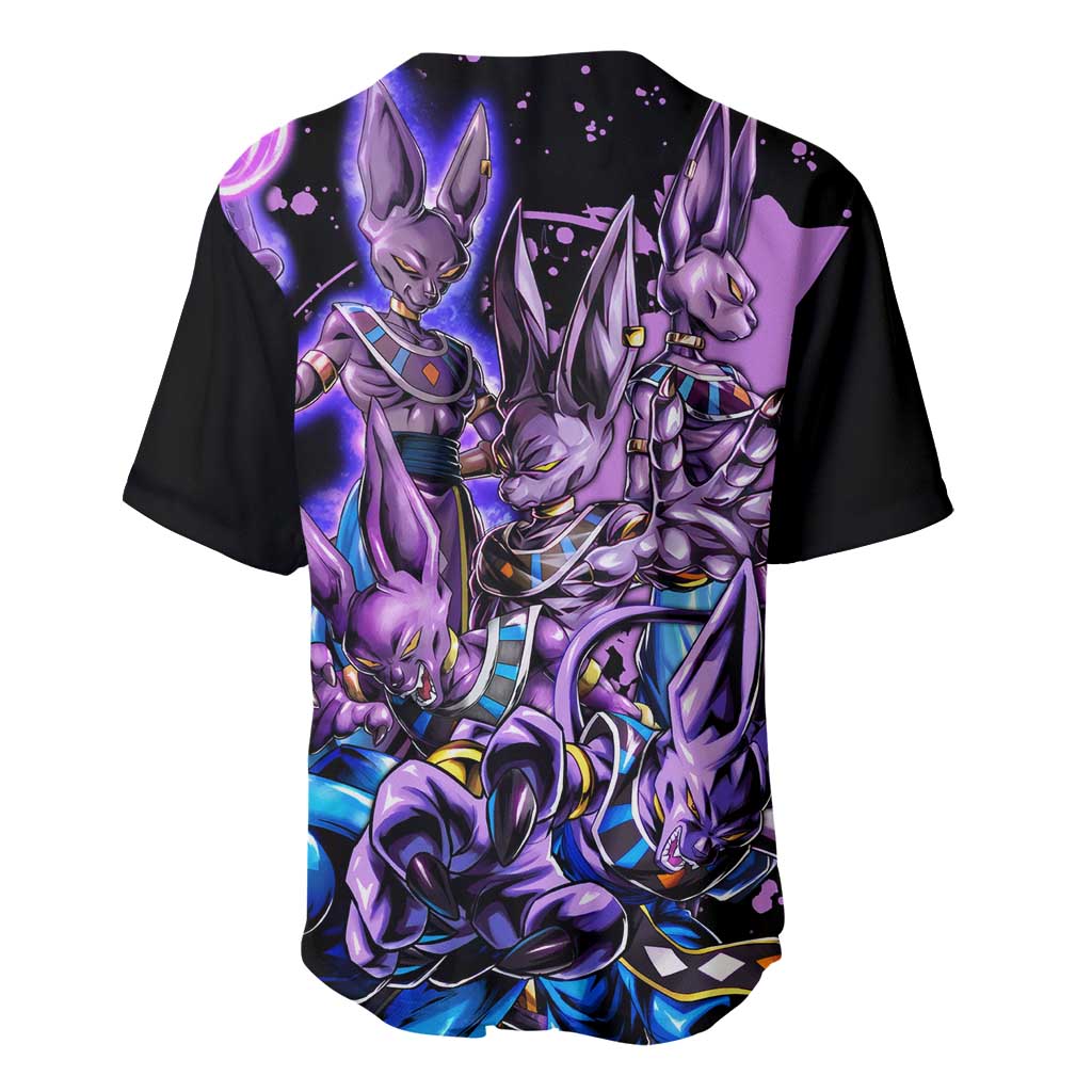 Beerus - Dragon Ball Baseball Jersey Anime Style