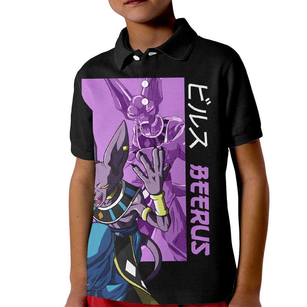 Beerus - Dragon Ball Kid Polo Shirt Anime Style