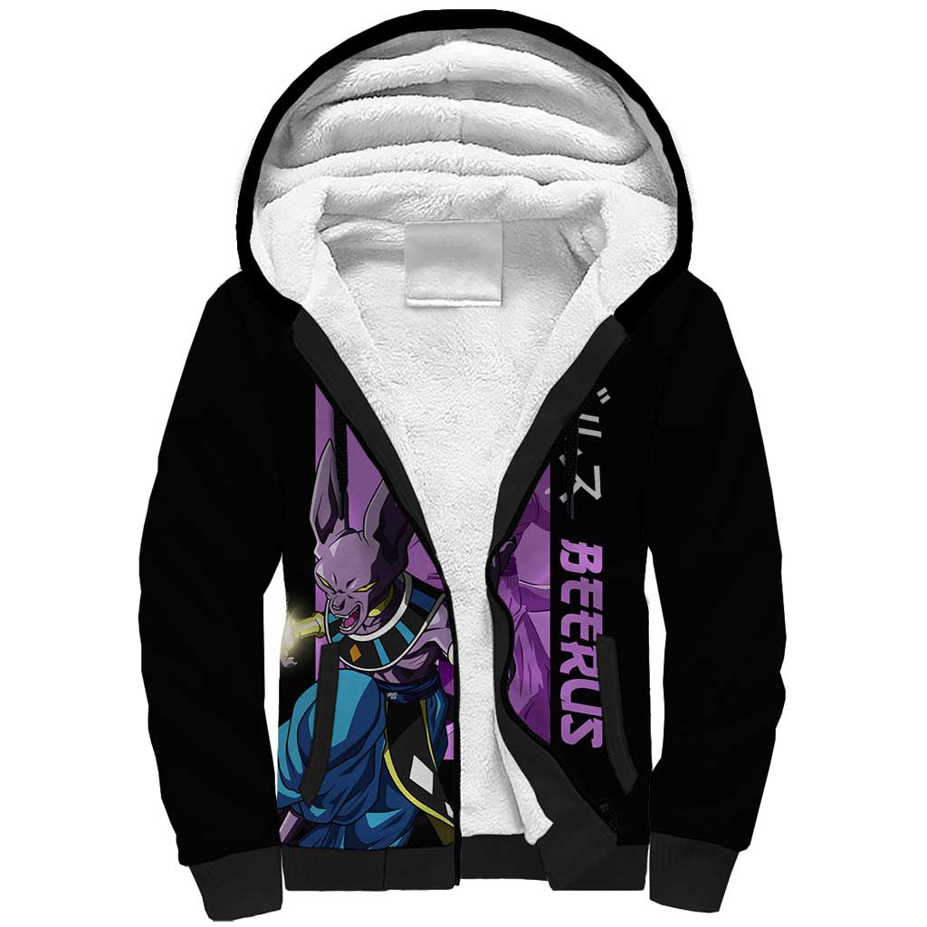 Beerus - Dragon Ball Sherpa Hoodie Anime Style