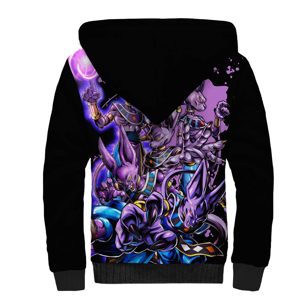 Beerus - Dragon Ball Sherpa Hoodie Anime Style
