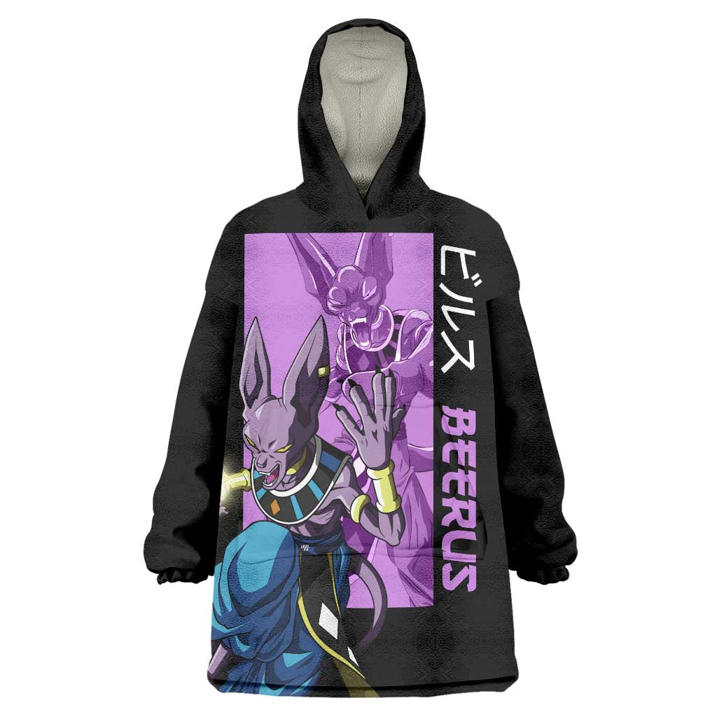 Beerus - Dragon Ball Wearable Blanket Hoodie Anime Style