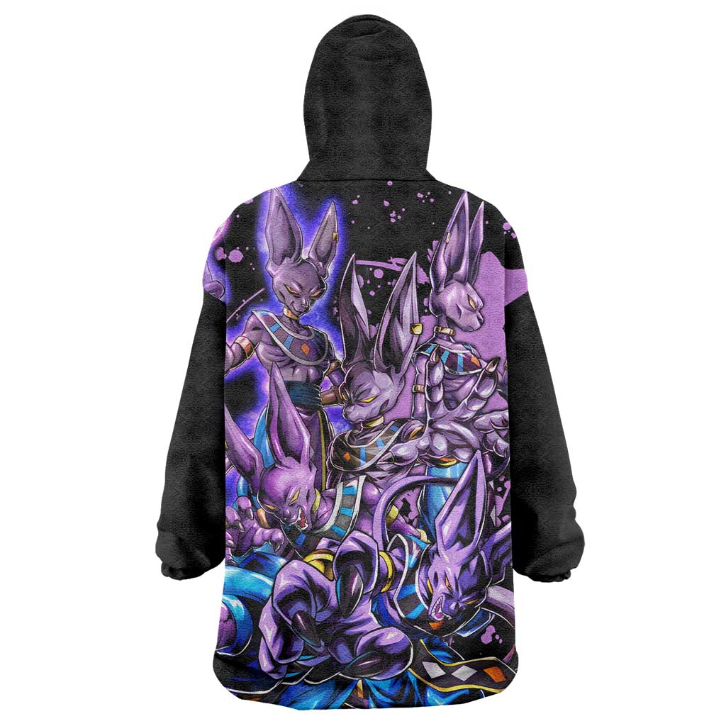 Beerus - Dragon Ball Wearable Blanket Hoodie Anime Style