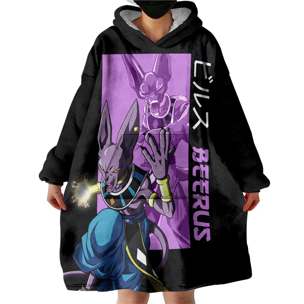 Beerus - Dragon Ball Wearable Blanket Hoodie Anime Style