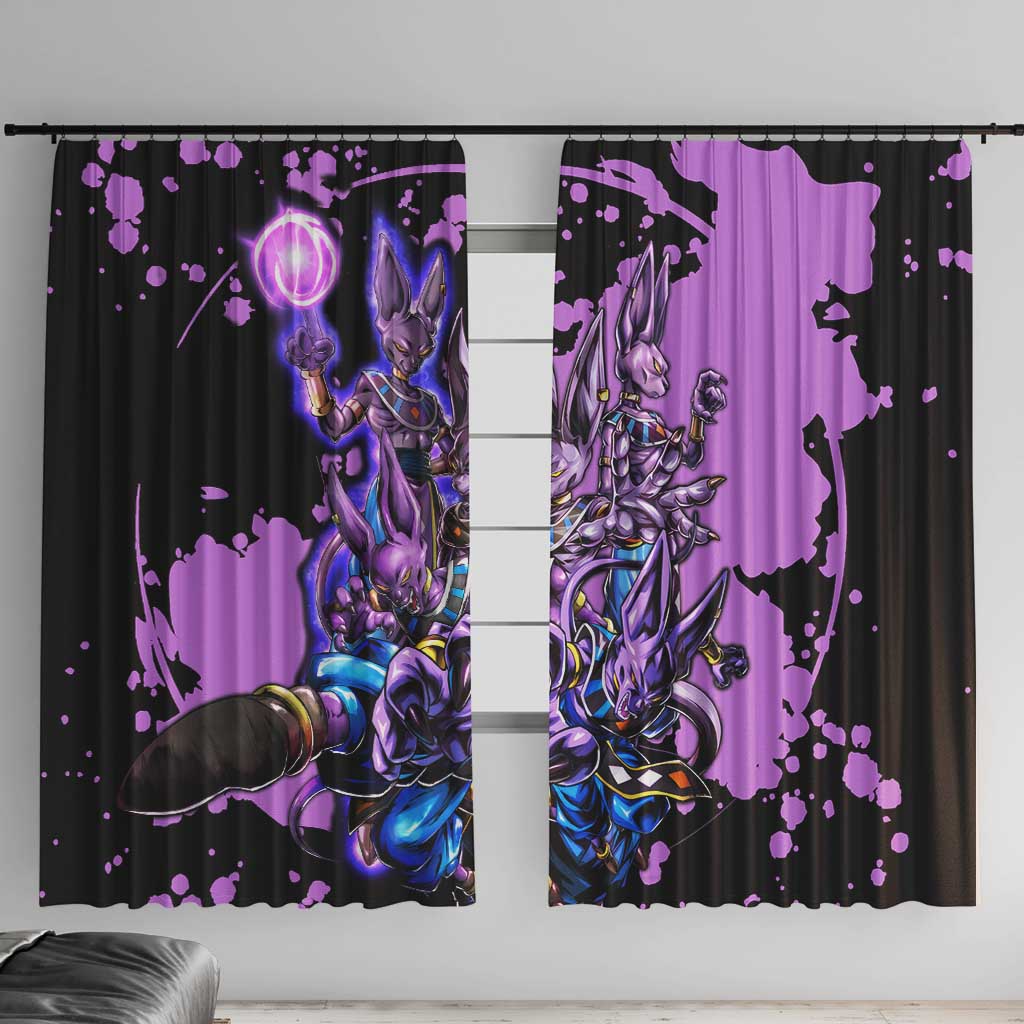 Beerus - Dragon Ball Window Curtain Anime Style