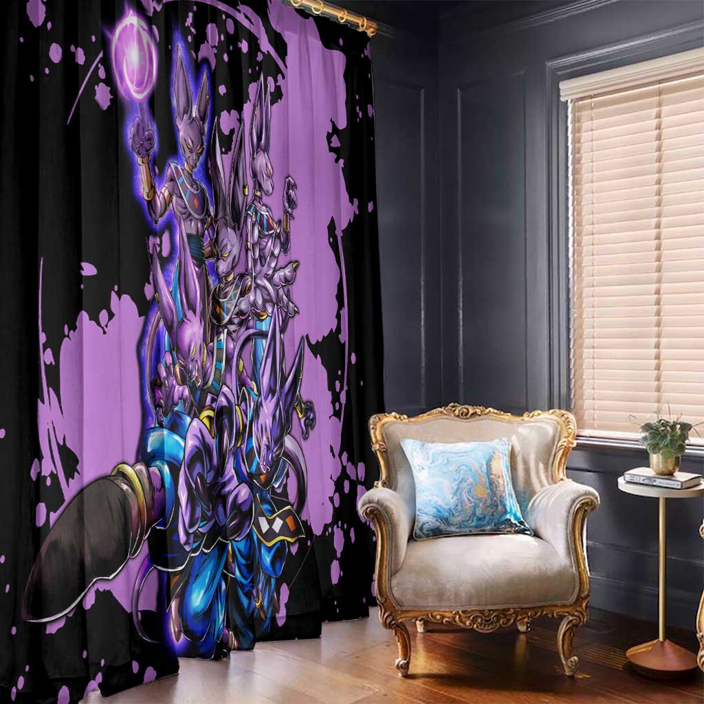 Beerus - Dragon Ball Window Curtain Anime Style