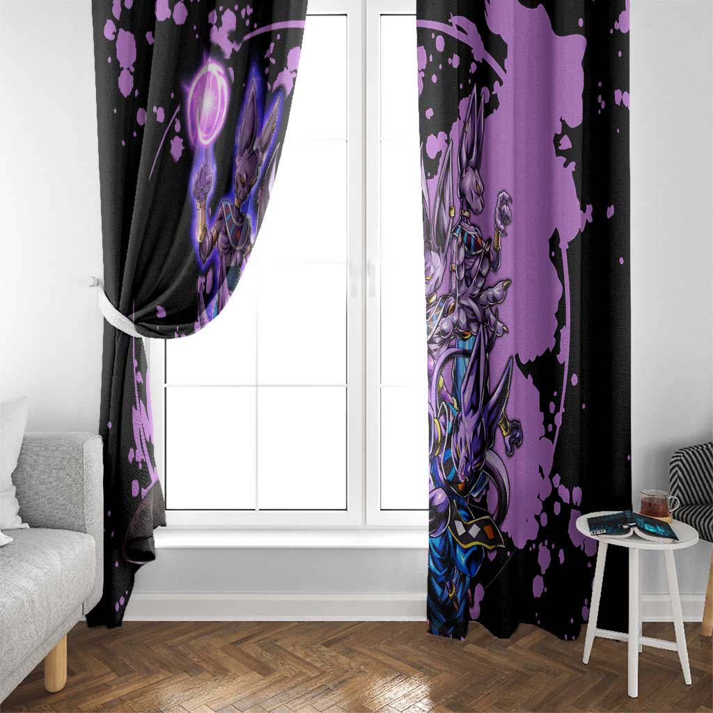 Beerus - Dragon Ball Window Curtain Anime Style