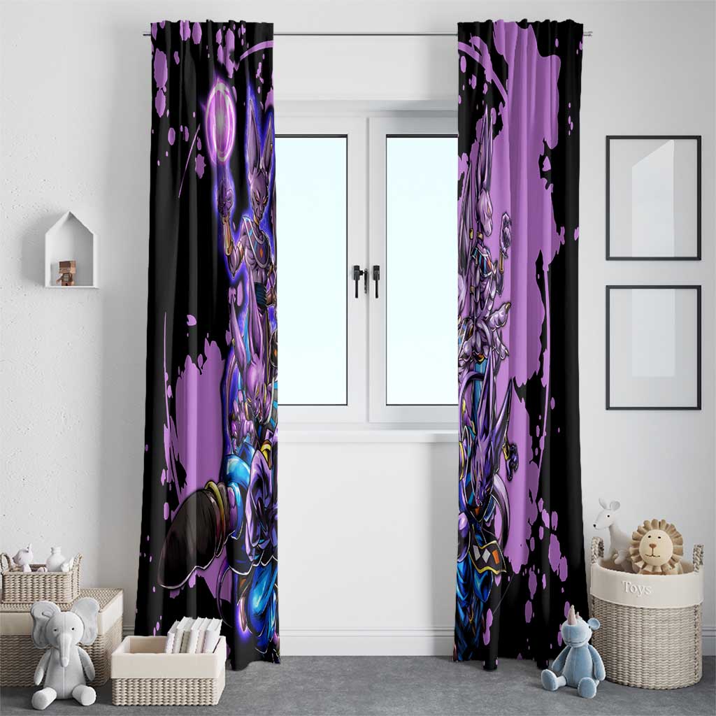 Beerus - Dragon Ball Window Curtain Anime Style
