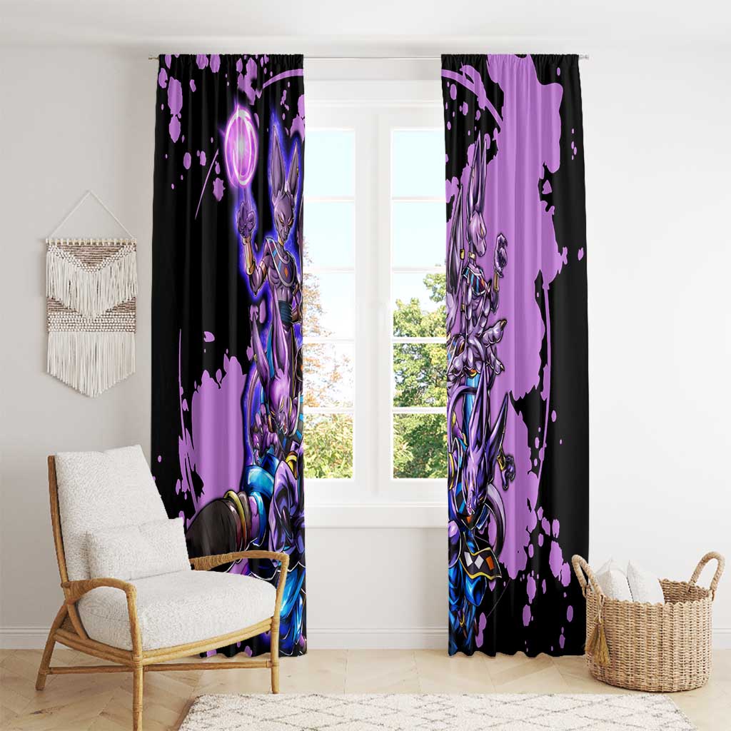 Beerus - Dragon Ball Window Curtain Anime Style