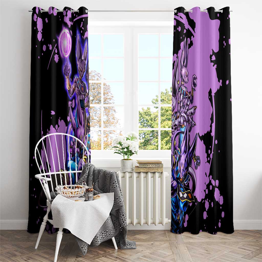 Beerus - Dragon Ball Window Curtain Anime Style