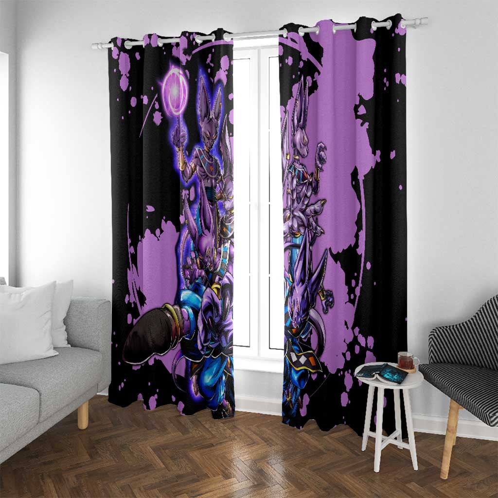 Beerus - Dragon Ball Window Curtain Anime Style
