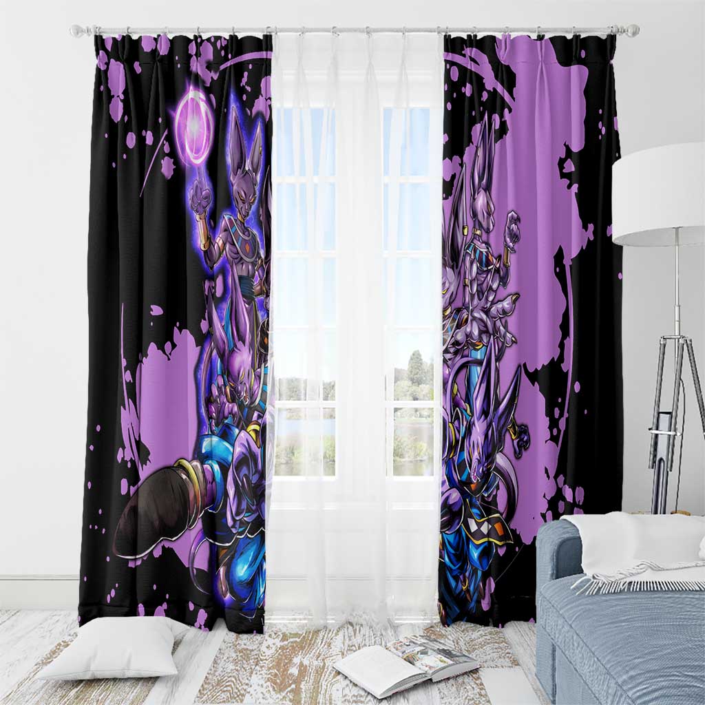 Beerus - Dragon Ball Window Curtain Anime Style