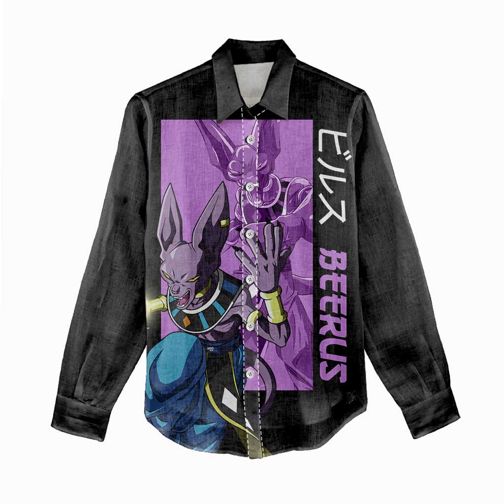 Beerus - Dragon Ball Women Casual Shirt Anime Style