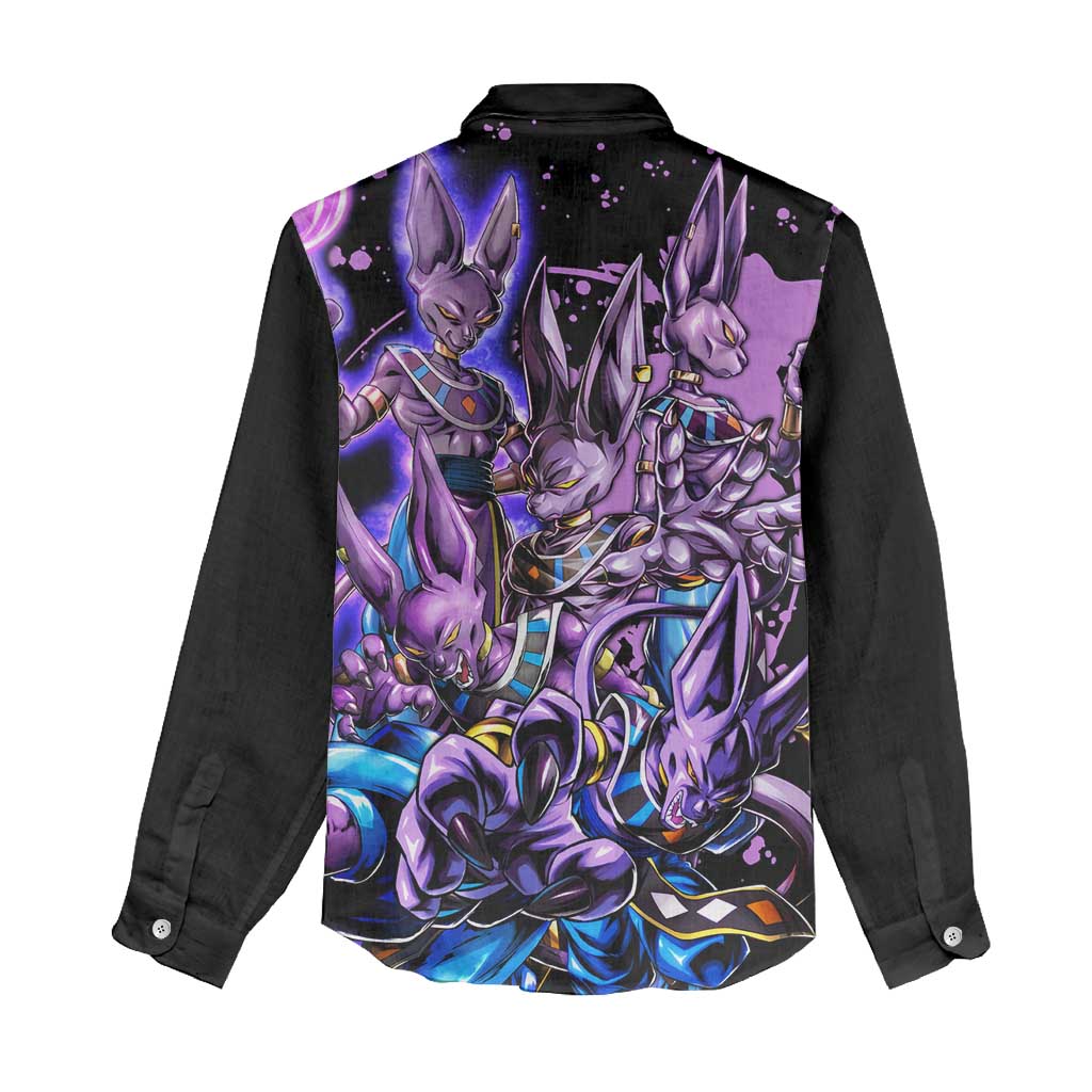 Beerus - Dragon Ball Women Casual Shirt Anime Style