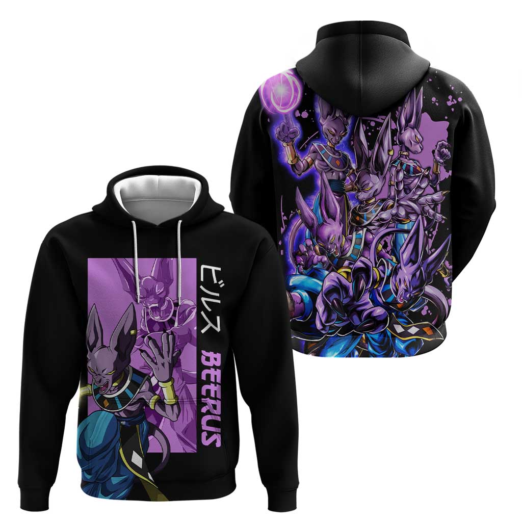 Beerus - Dragon Ball Zip Hoodie Anime Style