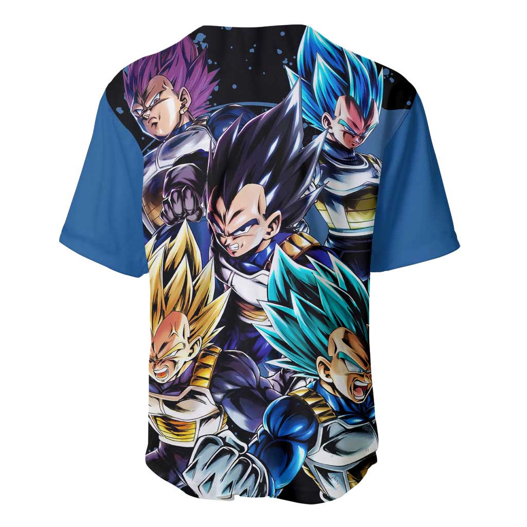 Vegeta - Dragon Ball Baseball Jersey Anime Style