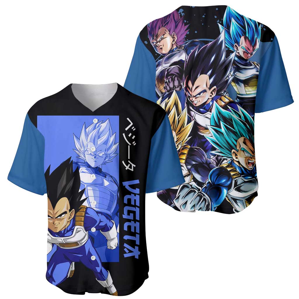 Vegeta - Dragon Ball Baseball Jersey Anime Style