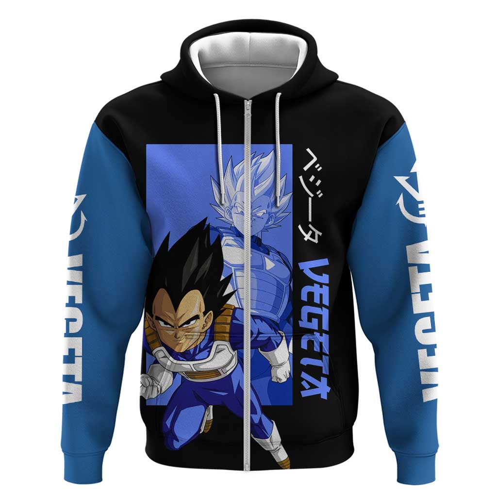 Vegeta - Dragon Ball Zip Hoodie Anime Style