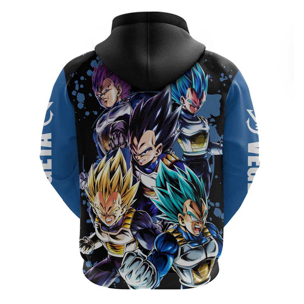 Vegeta - Dragon Ball Zip Hoodie Anime Style