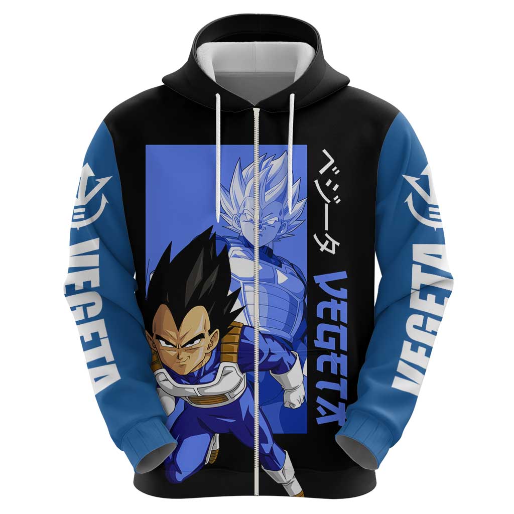 Vegeta - Dragon Ball Zip Hoodie Anime Style