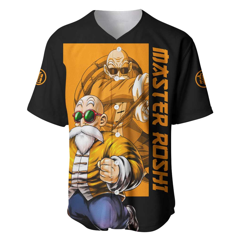 Master Roshi - Dragon Ball Z Baseball Jersey Anime Style