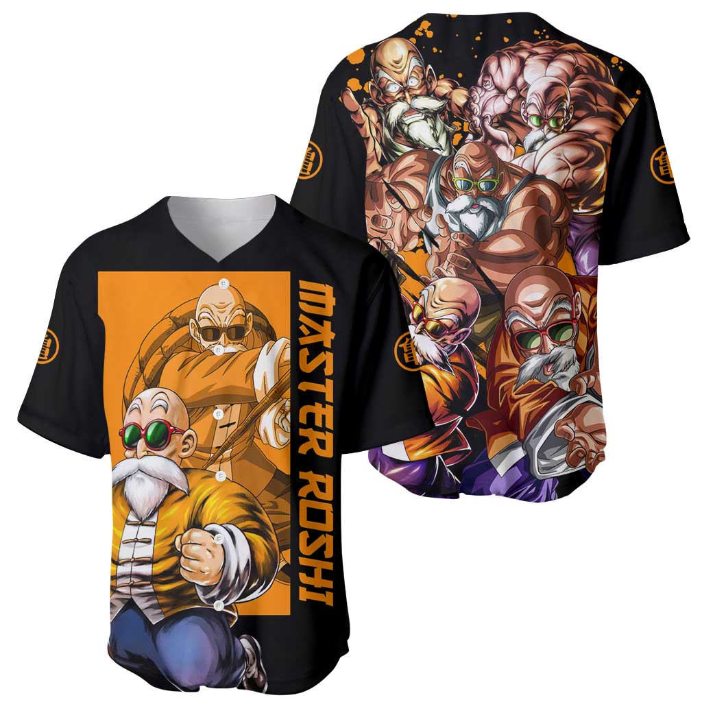 Master Roshi - Dragon Ball Z Baseball Jersey Anime Style