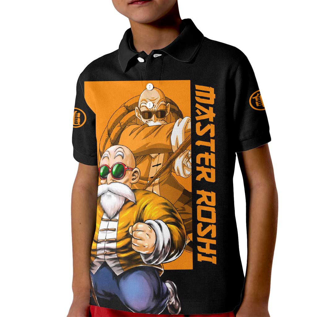 Master Roshi - Dragon Ball Z Kid Polo Shirt Anime Style