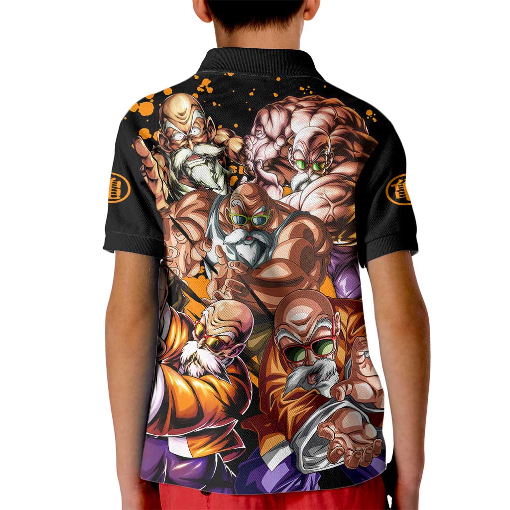 Master Roshi - Dragon Ball Z Kid Polo Shirt Anime Style