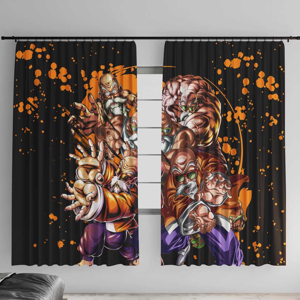 Master Roshi - Dragon Ball Z Window Curtain Anime Style