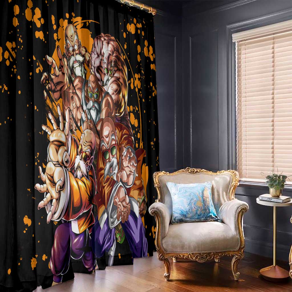 Master Roshi - Dragon Ball Z Window Curtain Anime Style