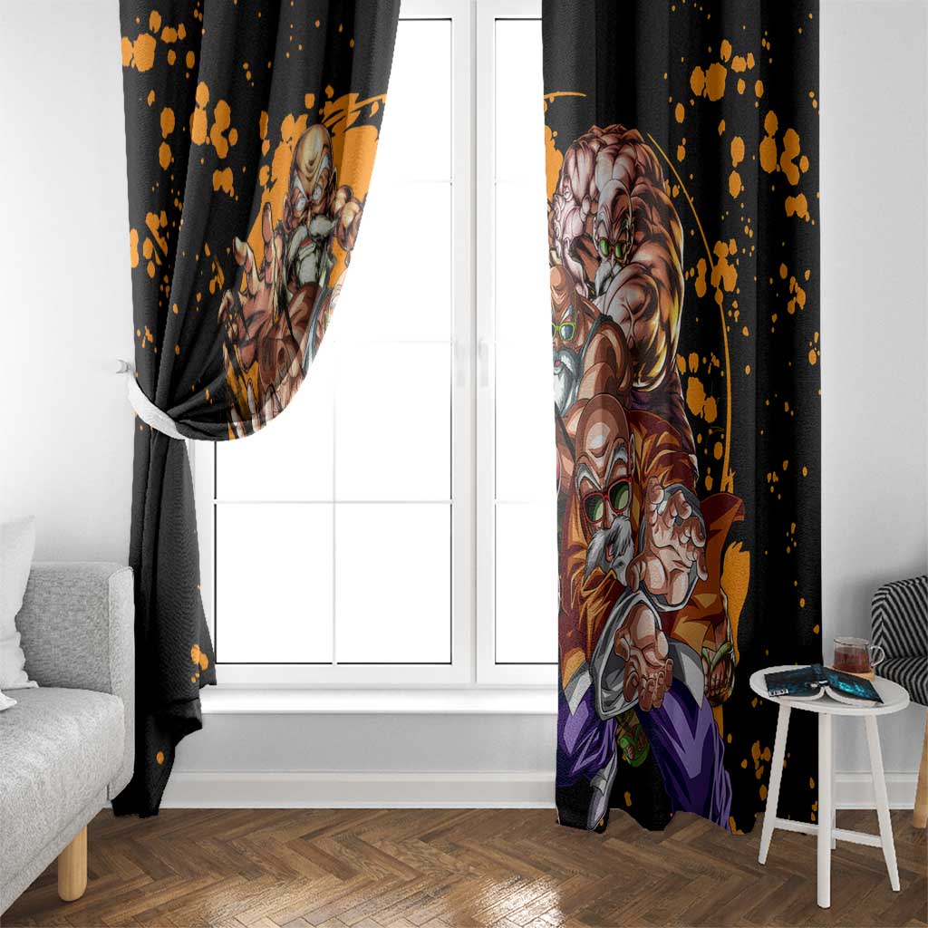 Master Roshi - Dragon Ball Z Window Curtain Anime Style