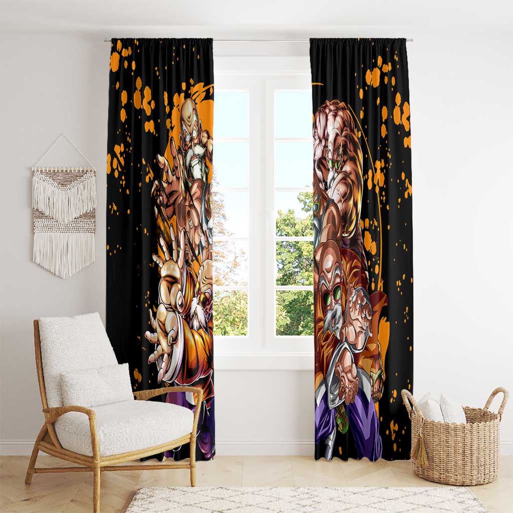 Master Roshi - Dragon Ball Z Window Curtain Anime Style