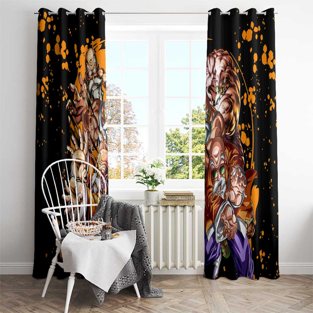 Master Roshi - Dragon Ball Z Window Curtain Anime Style