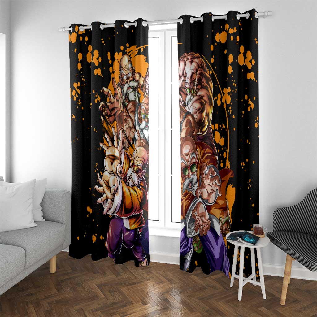 Master Roshi - Dragon Ball Z Window Curtain Anime Style