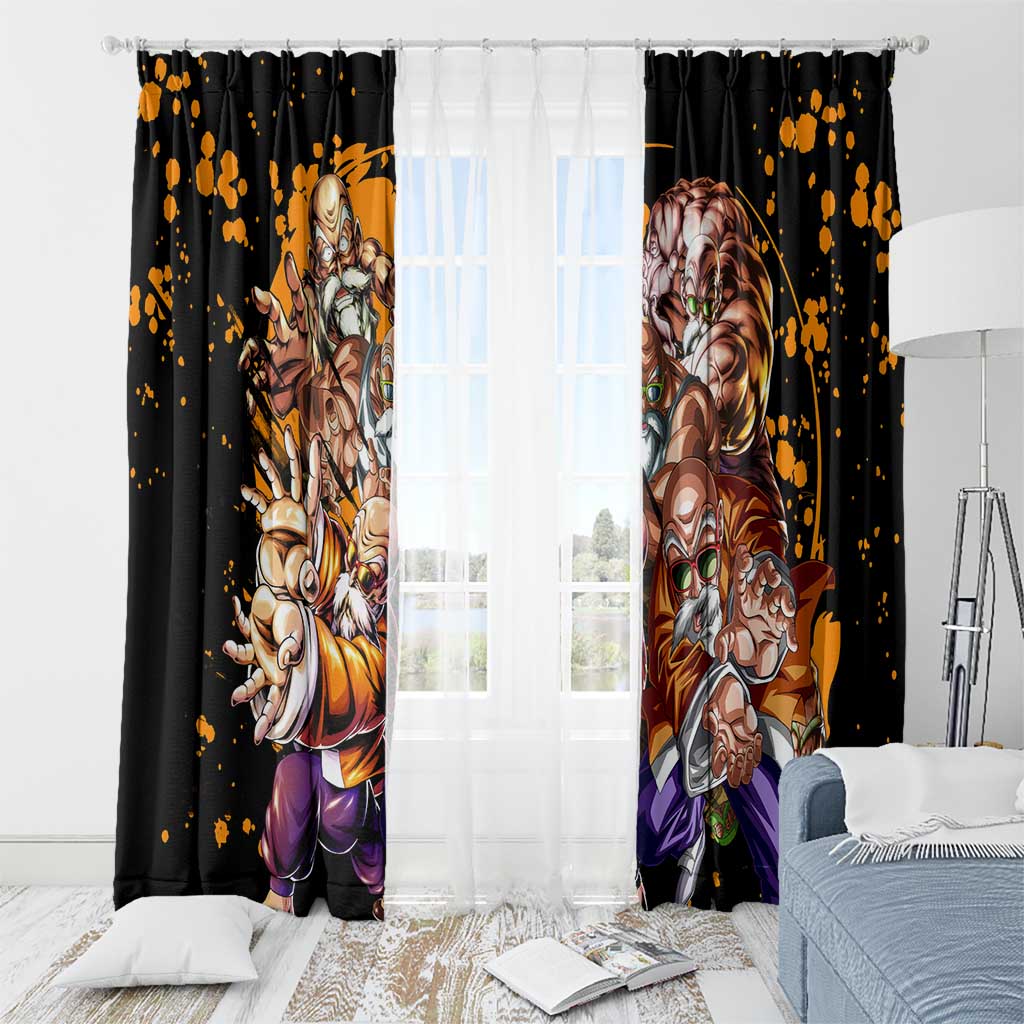 Master Roshi - Dragon Ball Z Window Curtain Anime Style