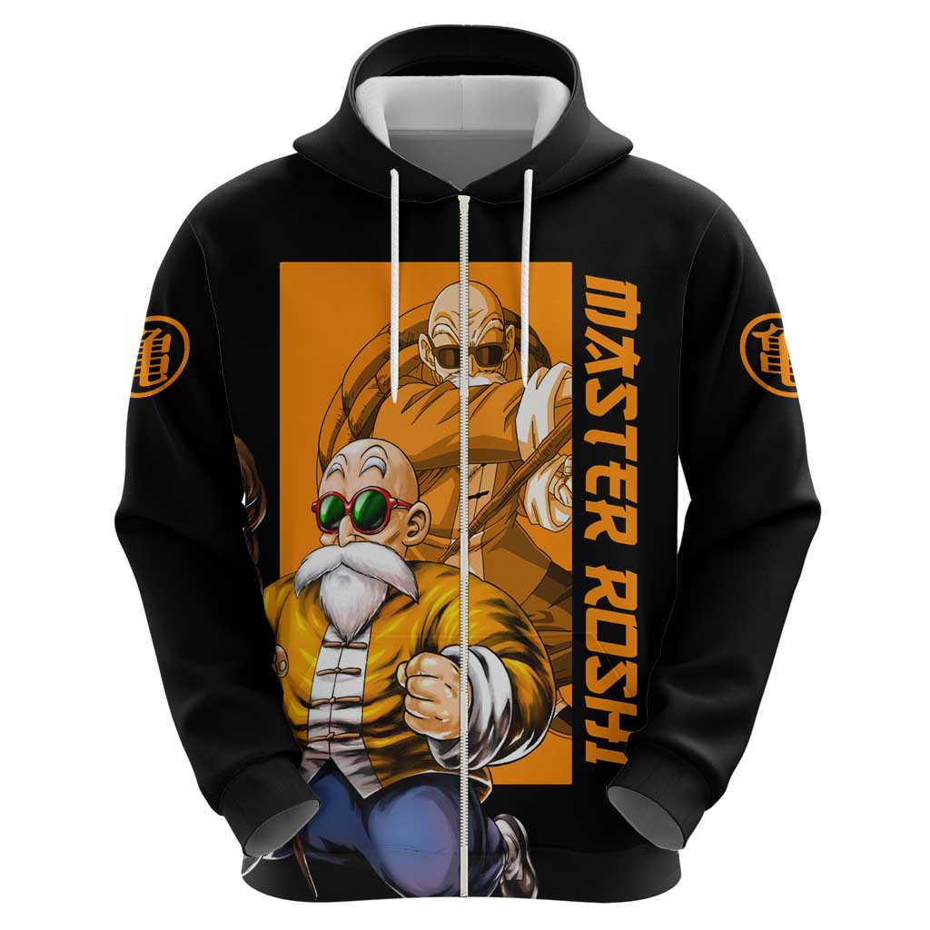 Master Roshi - Dragon Ball Z Zip Hoodie Anime Style