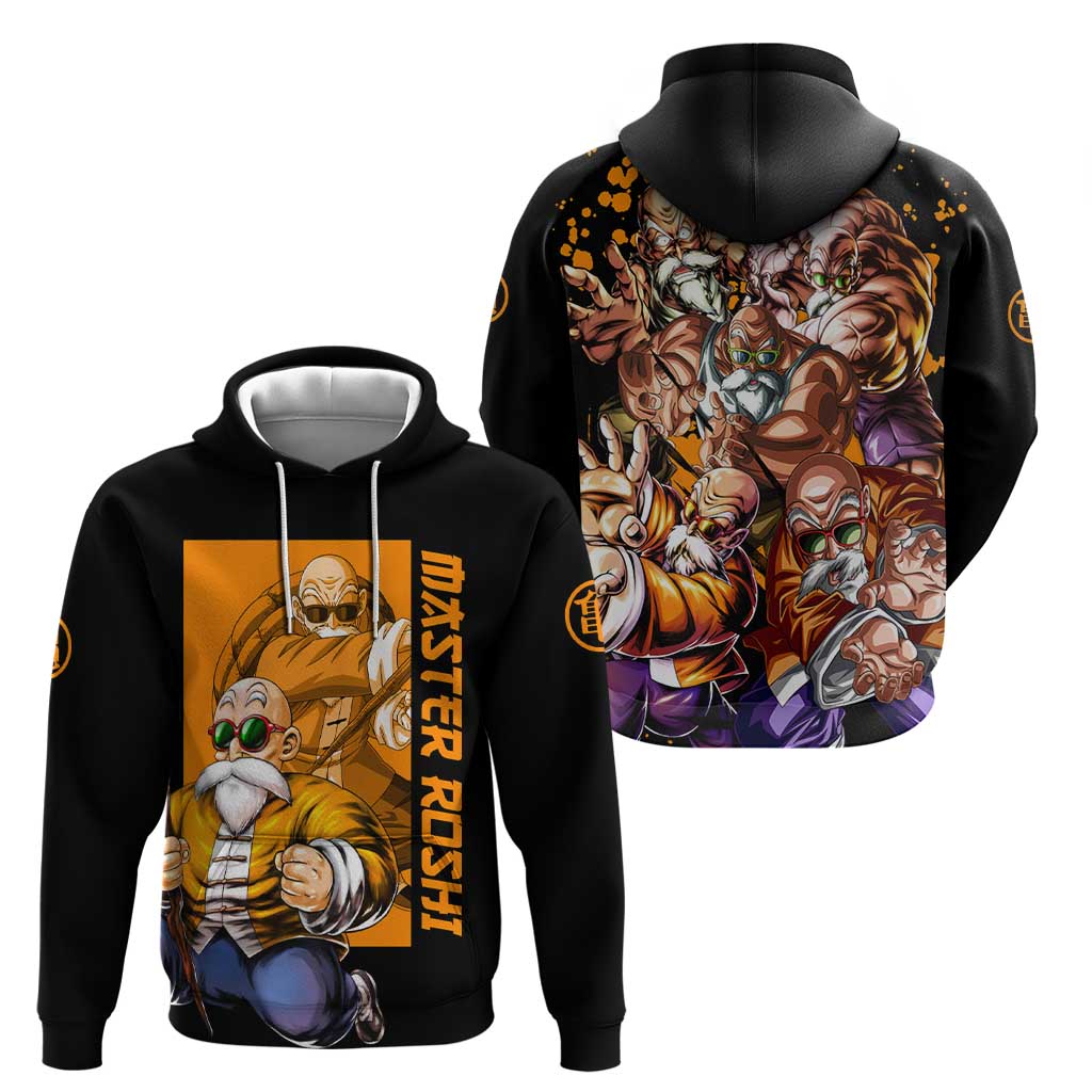 Master Roshi - Dragon Ball Z Zip Hoodie Anime Style