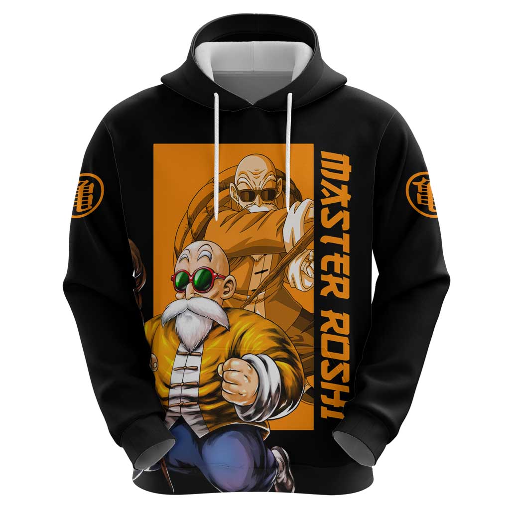 Master Roshi - Dragon Ball Z Zip Hoodie Anime Style