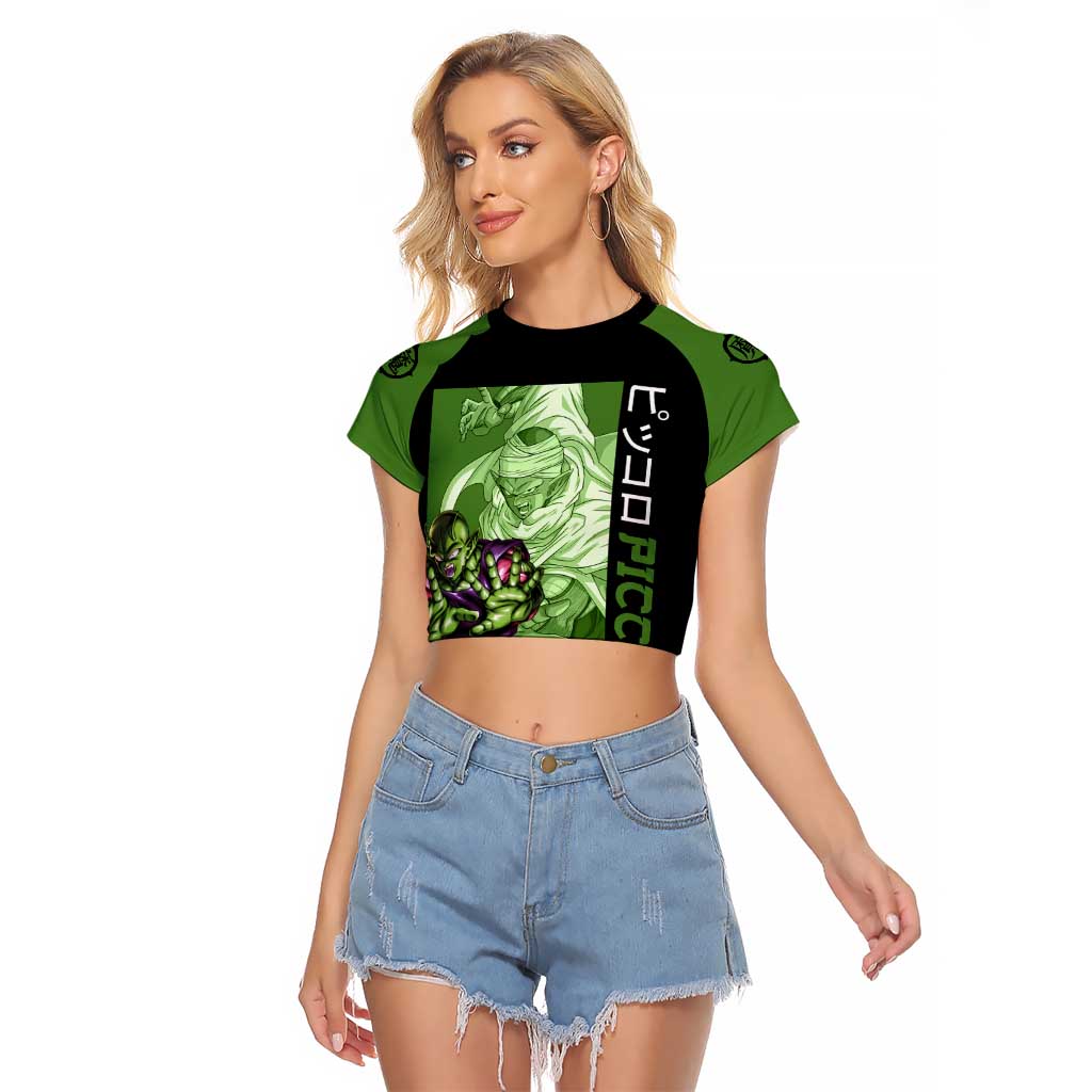 Piccolo - Dragon Ball Z Raglan Cropped T Shirt Anime Style