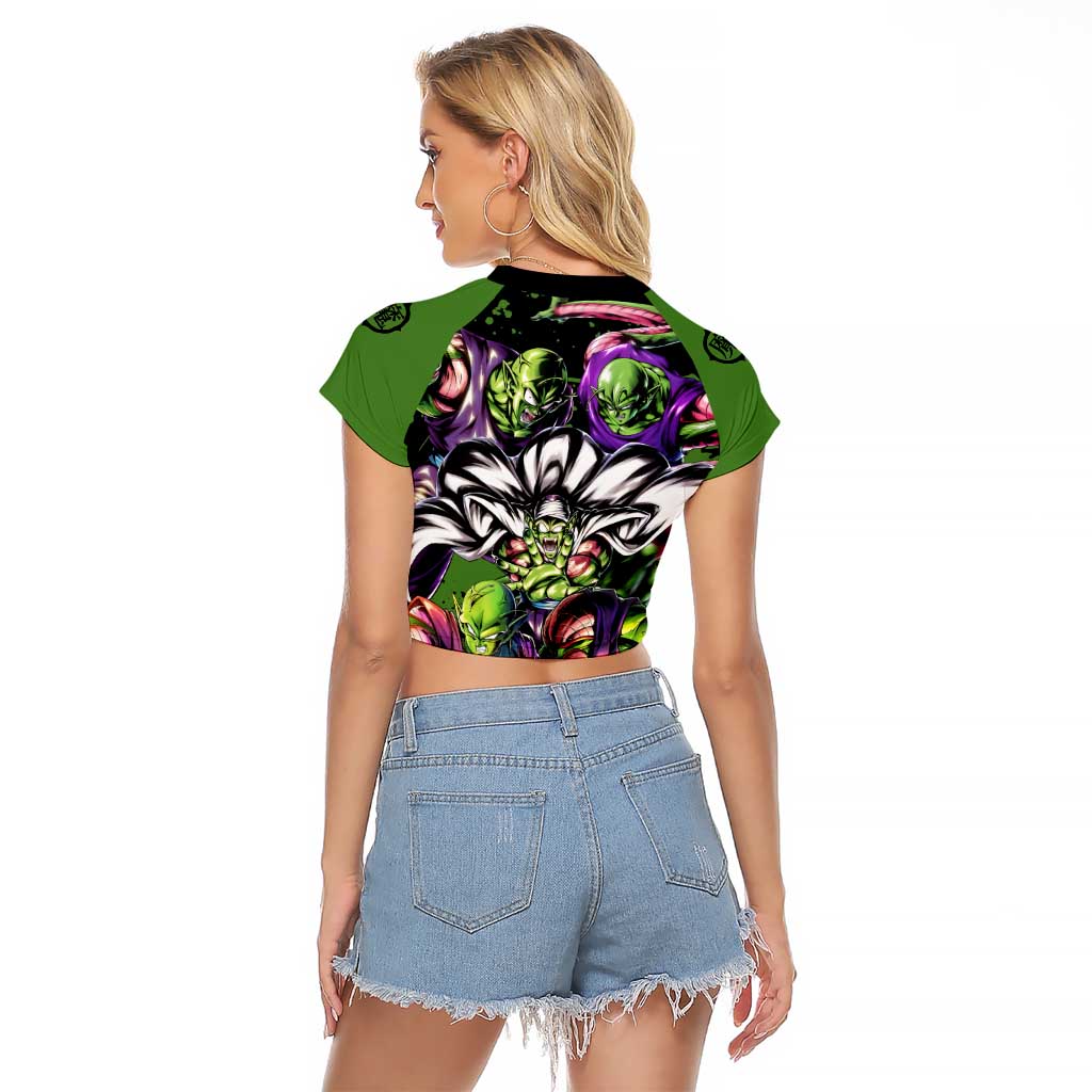 Piccolo - Dragon Ball Z Raglan Cropped T Shirt Anime Style