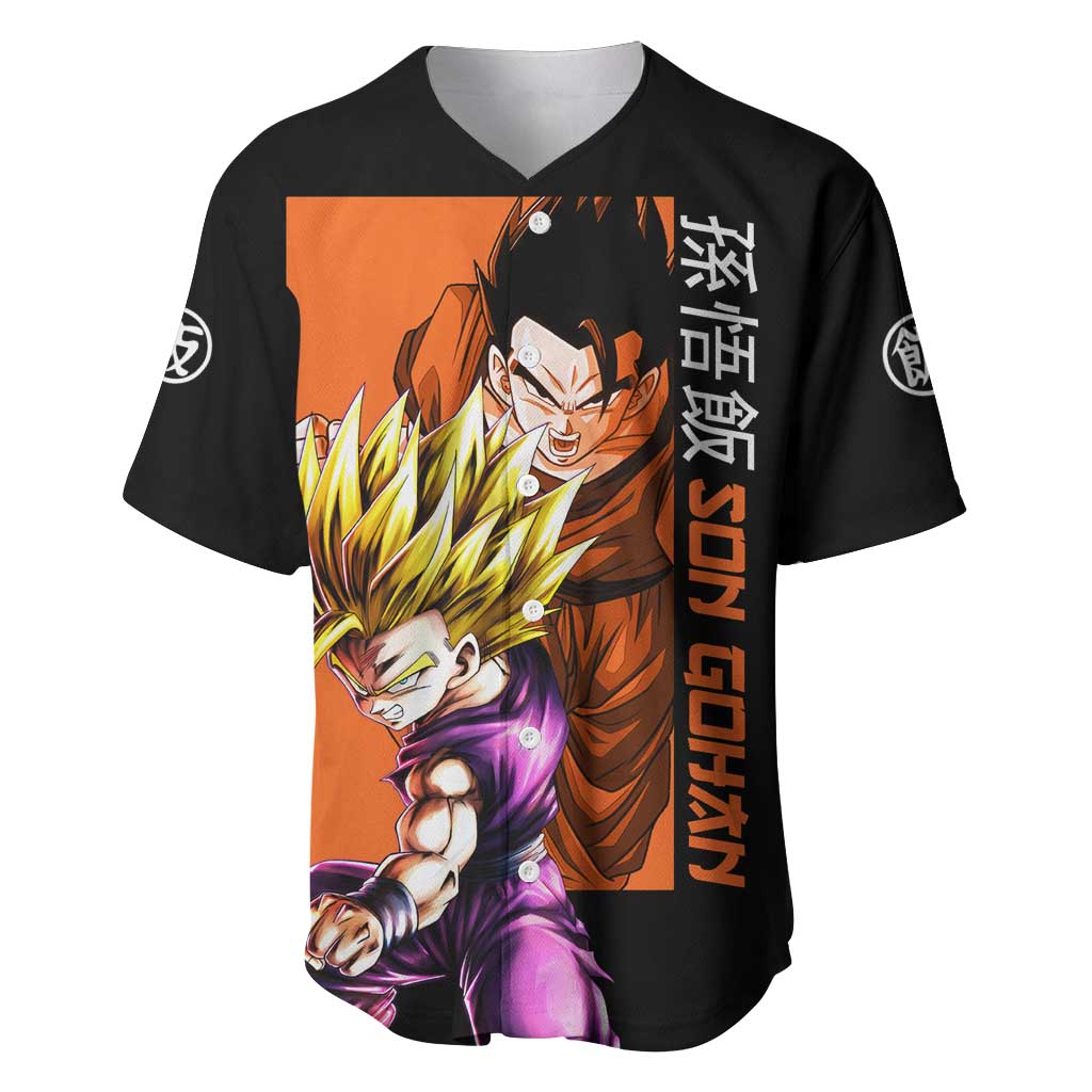 Son Gohan - Dragon Ball Baseball Jersey Anime Style