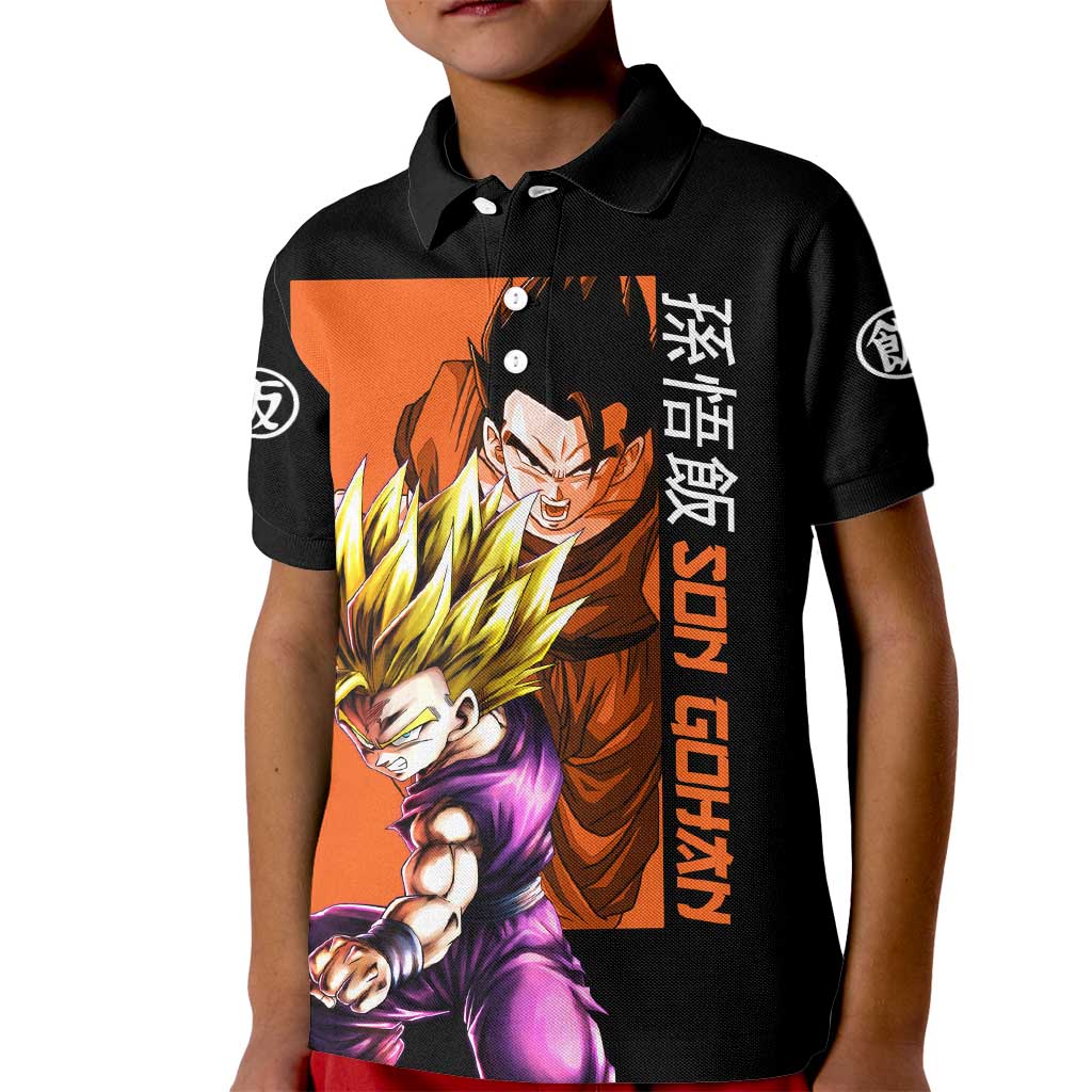 Son Gohan - Dragon Ball Kid Polo Shirt Anime Style