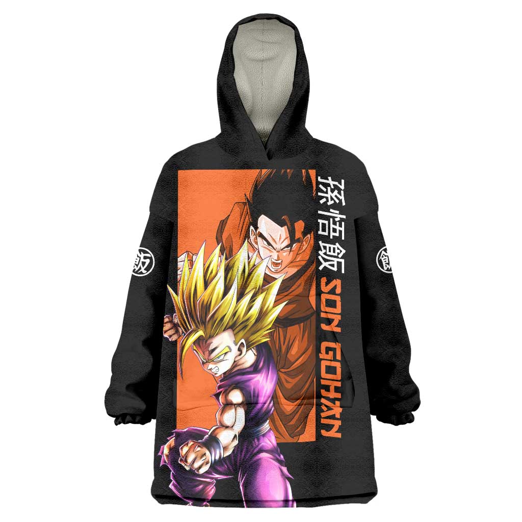 Son Gohan - Dragon Ball Wearable Blanket Hoodie Anime Style
