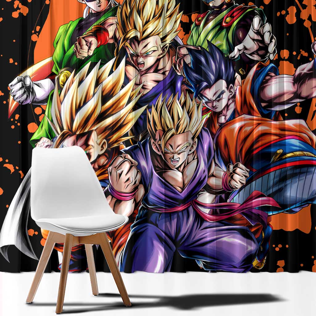 Son Gohan - Dragon Ball Window Curtain Anime Style
