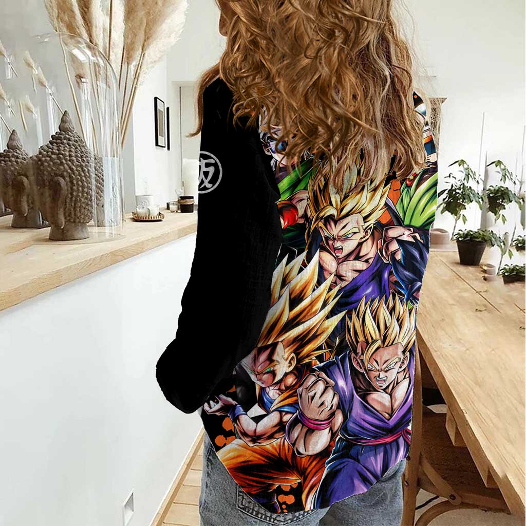 Son Gohan - Dragon Ball Women Casual Shirt Anime Style